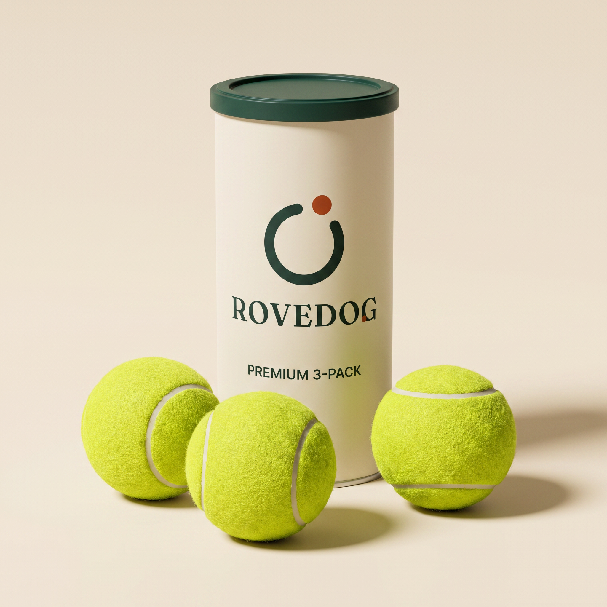 Rovedog Pro-Ball Premium 3-Pack — tube and three tennis balls